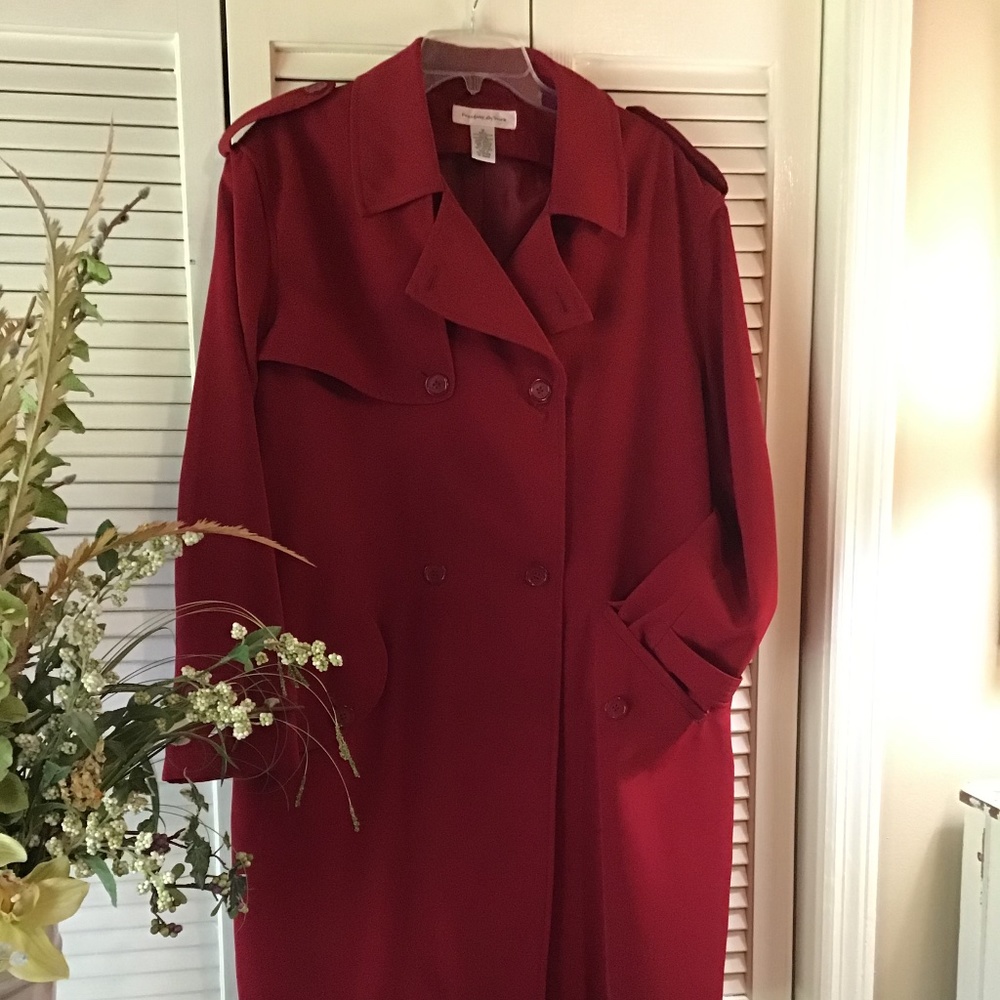 Red Oversized Coat